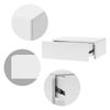 Mesilla De Noche 46x30x15 Cm Blanco Mate Colgante De Mdf Ml-design