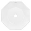 Lavabo Incl. Desagüe Sin Rebosadero 69x46x13 Cm Cerámica Blanca Ml-design