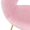 Silla De Comedor Rosa 64x53x77 Cm Con Patas De Metal Ml-design