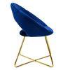 Silla De Comedor Azul 64x53x77 Cm Con Patas De Metal Ml-design