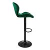 Taburete De Bar Juego De 2 Regulable En Altura 59-79cm Verde Ml-design