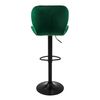 Taburete De Bar Juego De 2 Regulable En Altura 59-79cm Verde Ml-design