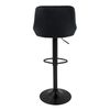 Taburete De Bar Juego De 2 Regulable En Altura 62-82cm Negro Ml-design