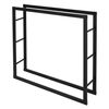 Leñero 100x100x25 Cm Metal Negro Ml-design