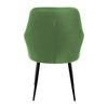 Sillas De Comedor Verde Metal Con Respaldo Y Apoyabrazos Ml-design