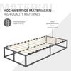 Cama De Estructura Metalica 90x200 Cm Negro Ml-design