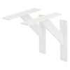 Juego De 2 Soportes De Estantería 180x180 Mm Aluminio Blanco Ml-design