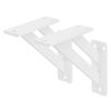 Juego De 2 Soportes De Estante 120x120 Mm Aluminio Blanco Ml-design