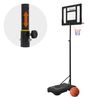 Juego De Canasta De Baloncesto Con Soporte Acero Rojo Hauki