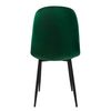 Juego 4 Sillas De Comedor Con Patas De Metal, Verde Oscuro Ml-design