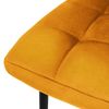 Juego De 4 Sillas De Comedor Con Patas De Metal, Amarillo Ml-design