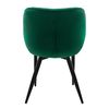 2 X Sillas De Comedor Con Patas De Metal, Verde Oscuro Ml-design