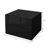 Juego De 2 Mesitas De Noche 42x29x30 Cm Negro Brillante Ml-design