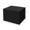 Juego De 2 Mesitas De Noche 42x29x30 Cm Negro Mate Ml-design