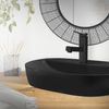 Grifo Lavabo 60x50x190 Mm Latón Negro Mate Ducha Extraíble Luxebath