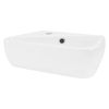 Lavabo Cerámica Angular 45x27x13 Cm Blanco Ml-design