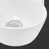 Lavabo Cerámica Ovalado De Esquina 37,5x19x14 Cm Blanco Ml-design