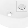 Lavabo De Cerámica 43x28x15 Cm Blanco Ovalado  Ml-design