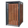 Cubo Basura 240l, 68x80x116,3 Cm Antracita/acero Inoxidable Ml-design