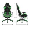 Silla Gaming Con Reposapiés 2d Reposabrazos Polipiel Verde Ml-design