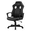 Silla Gaming Con Función Balancín Piel Sintética Blanca Ml-design