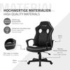 Silla Gaming Con Función Balancín Piel Sintética Blanca Ml-design