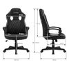 Silla Gaming Con Función Balancín Piel Sintética Blanca Ml-design