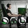 Silla Gaming Ajustable Asiento Ancho Piel Sintética Verde Ml-design