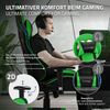 Silla Gaming Con Rgb Y Bluetooth Piel Sintética Verde Ml-design