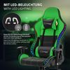 Silla Gaming Con Rgb Y Bluetooth Piel Sintética Verde Ml-design