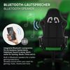 Silla Gaming Con Rgb Y Bluetooth Piel Sintética Verde Ml-design