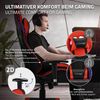 Silla Gaming Con Led Rgb Y Bluetooth Piel Sintética Roja Ml-design