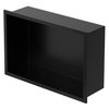 Nicho De Ducha 30x20 Cm Acero Inoxidable Negro Luxebath