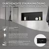 Nicho De Ducha 90x30 Cm Acero Inoxidable Negro Luxebath