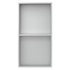 Plato De Ducha 2 Niveles 30x60 Cm Plata Acero Inoxidable Luxebath