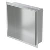 Plato De Ducha 30x30 Cm Plata Acero Inoxidable Luxebath