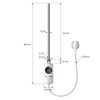 Radiador Eléctrico De Baño Con Resistencia 900w 600x1200 Mm Blanco