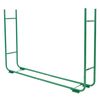 Soporte Para Leña Regulable, Metal Verde Ml-design