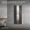 Espejo Calefactor 450 X 1200 Mm Antracita Luxebath