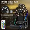 Silla Gaming Con Rgb Y Bluetooth Piel Sintética Camuflaje Ml-design