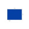 Lona Con Ojales 5x3m 650 G/m², 10 Tiras Elásticas Azul Pvc Ecd Germany