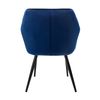 Set 6x Sillas De Comedor Azul Oscuro Estilo Moderno Asiento Ml-design