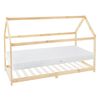 Cama Infantil 90x200 Cm Natural Con Colchón H:16 Cm Ml-design