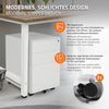 Set 2x Mueble Archivadior Móvil Blanco Para Oficina Cajonera Ml-design