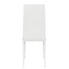 Juego De Comedor Sillas Mesa 5 Piezas Blanco Ml-design