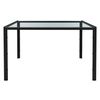 Juego De Comedor Sillas Mesa 5 Piezas Negro Ml-design