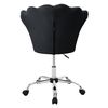 Silla De Oficina Con Ruedas Y Respaldo 68x68 Cm Negro Ml-design