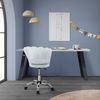 Silla De Oficina Con 5 Ruedas, Azul Claro Ml-design