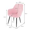 6x Juego Sillones De Comedor Rosa Ecd Germany