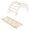 Arco De Escalada Para Niños 89x52x45,5 Cm Natural-blanco Joyz